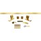 Ekena Millwork Premium J-Top Mount Barn Door Hardware Set w/ 7' Track for 1 3/8" to 2 1/4" Doors, Jacob's Gold GB60010H7JG - alternate 1